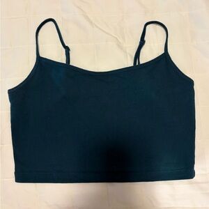 Pacsun cropped tank top dark turquoise size small